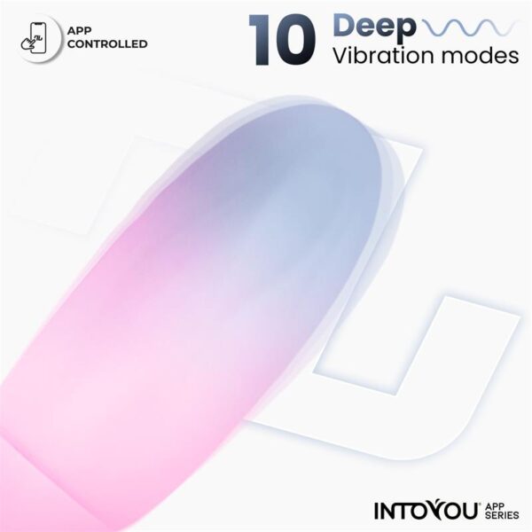 Vibrating Egg with APP Double Layer Silicone Blue/Pink - Image 6