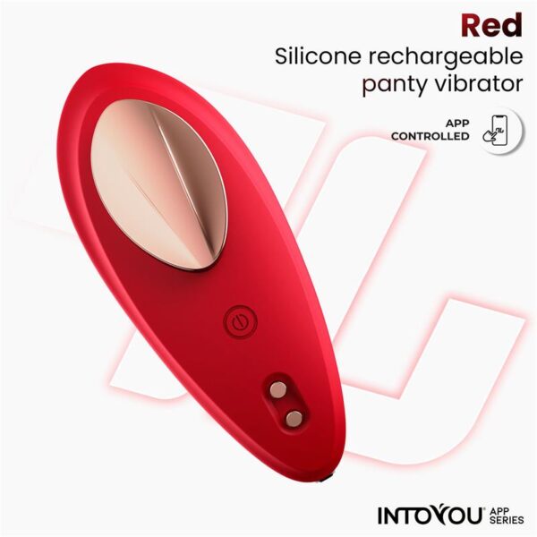 Silicone Panty Vibrator with App Layer Red - Image 3