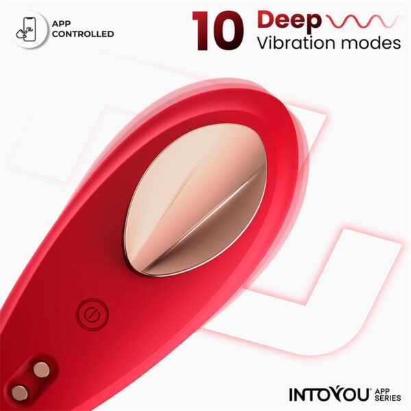 Silicone Panty Vibrator with App Layer Red - Image 4