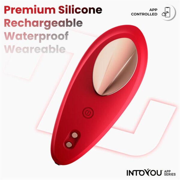 Silicone Panty Vibrator with App Layer Red - Image 5