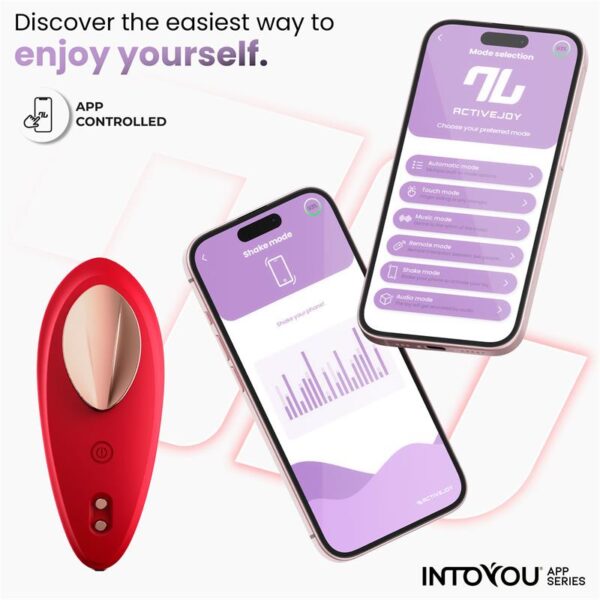Silicone Panty Vibrator with App Layer Red - Image 6