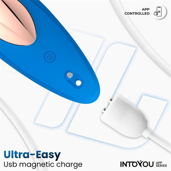Silicone Panty Vibrator with App Blue - Image 8