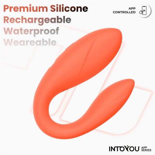 Couple Toy with App Flexible Silicone Salmon - Image 5