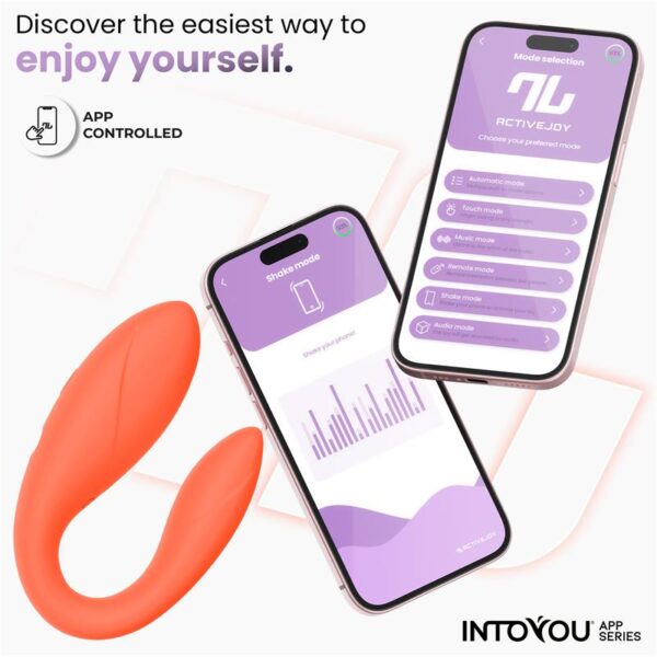 Couple Toy with App Flexible Silicone Salmon - Image 6