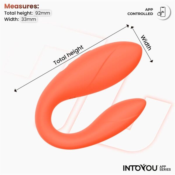 Couple Toy with App Flexible Silicone Salmon - Image 9