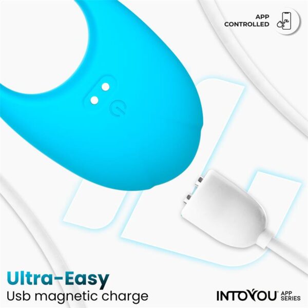 Ringo Vibrating Ring with App Unibody Blue - Image 8