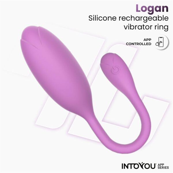 Logan Vibrating Egg with App Unibody Purple - Image 3