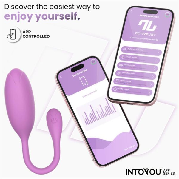Logan Vibrating Egg with App Unibody Purple - Image 6