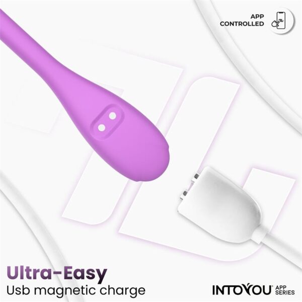 Logan Vibrating Egg with App Unibody Purple - Image 8