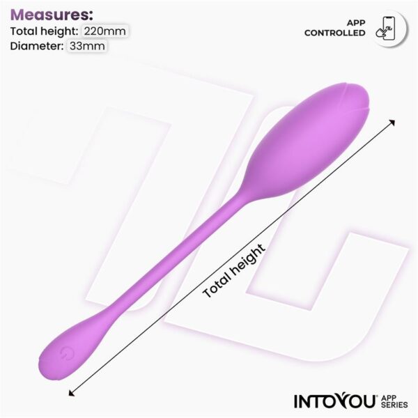 Logan Vibrating Egg with App Unibody Purple - Image 9