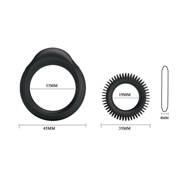 Manhood Set of 2 Cock Ring - Image 5