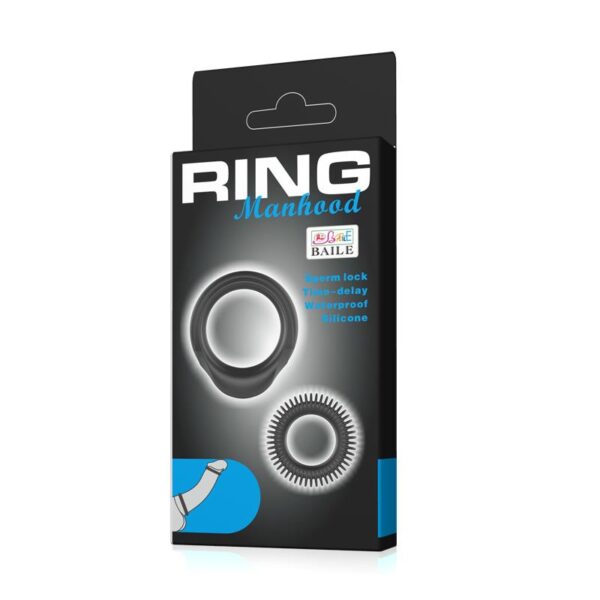 Manhood Set of 2 Cock Ring - Image 6
