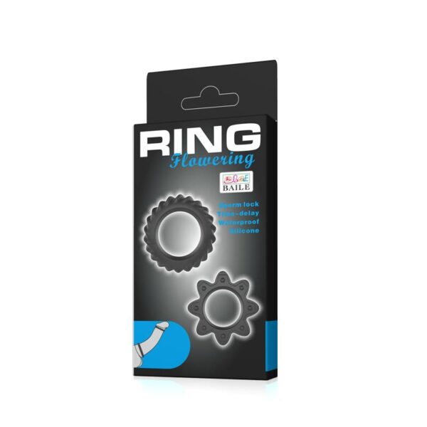 Flowering Set of 2 Cock Ring - Image 6