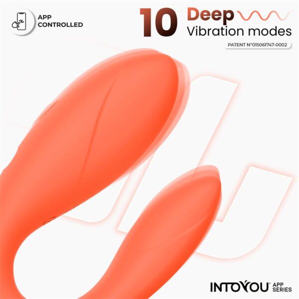 Couple Toy with App Flexible Silicone Salmon - Image 3