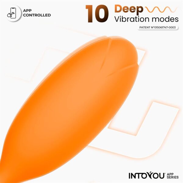 Logan Vibrating Egg with App Unibody Orange - Image 5