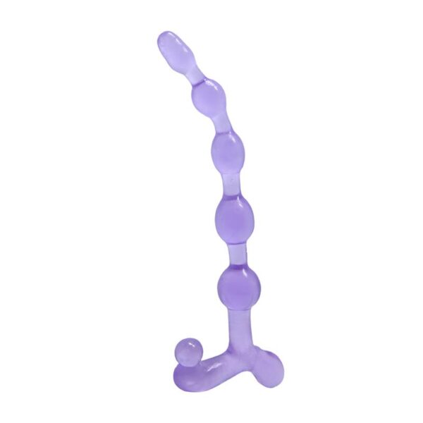 Bendy Twist Anal Beads Purple - Image 3