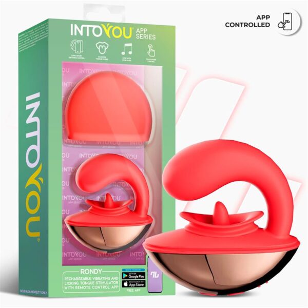 Rondy Vibrating and Licking Tongue Stimulator with App - Image 2