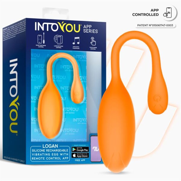 Logan Vibrating Egg with App Unibody Orange - Image 2