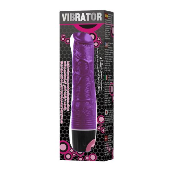 Glitter Vibrating Dildo Purple - Image 2