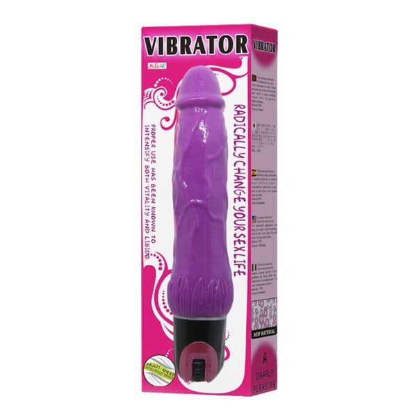 Fantasy Vibrating Dildo Purple - Image 4