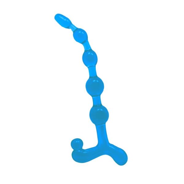 Bendy Twist Anal Beads Blue - Image 2