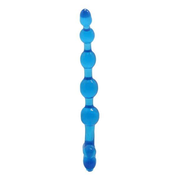 Bendy Twist Anal Beads Blue - Image 4
