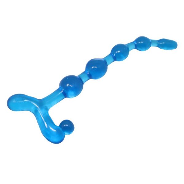 Bendy Twist Anal Beads Blue - Image 5