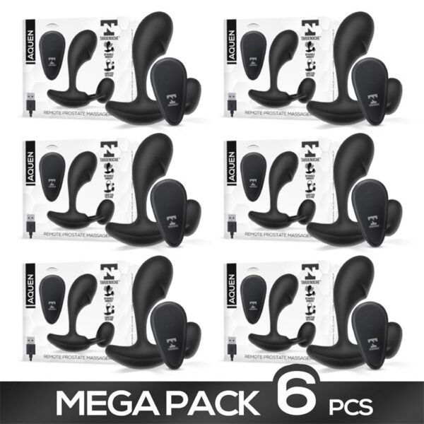 Pack of 6 Aquen Remote Prostate Massager