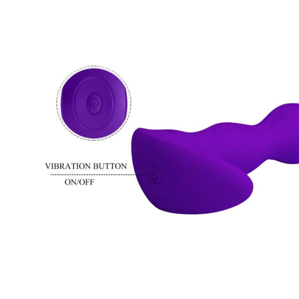 Yale Butt Plug with Vibration Purple - Image 6