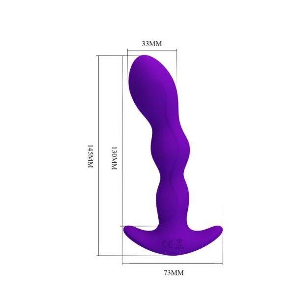 Yale Butt Plug with Vibration Purple - Image 9