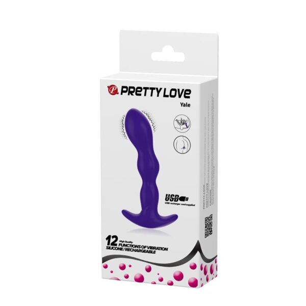 Yale Butt Plug with Vibration Purple - Image 10