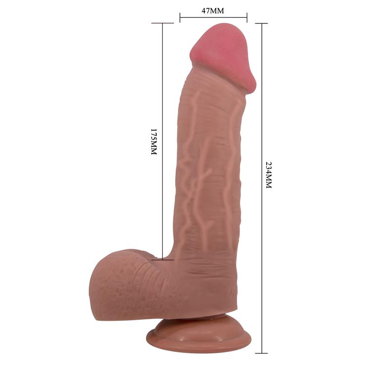 Sliding Skin Solid Dildo 9,2 Flesh - Image 6