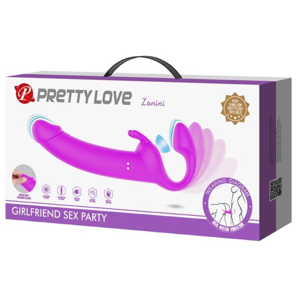 Zanini Vibrating Strapless StrapOn Silicone - Image 9