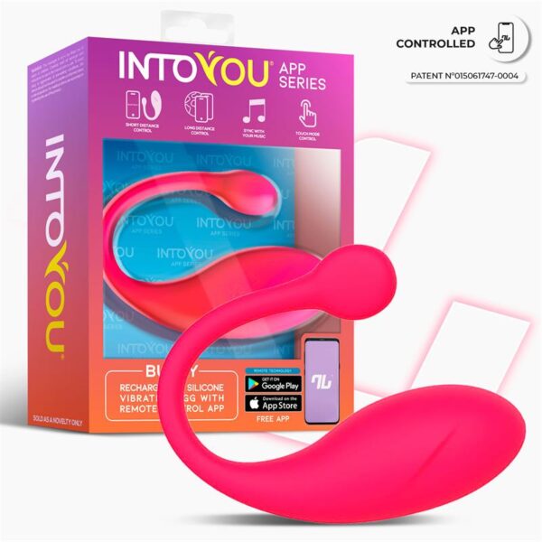 Bulby Vibrating Egg with App Dark Pink - Image 2