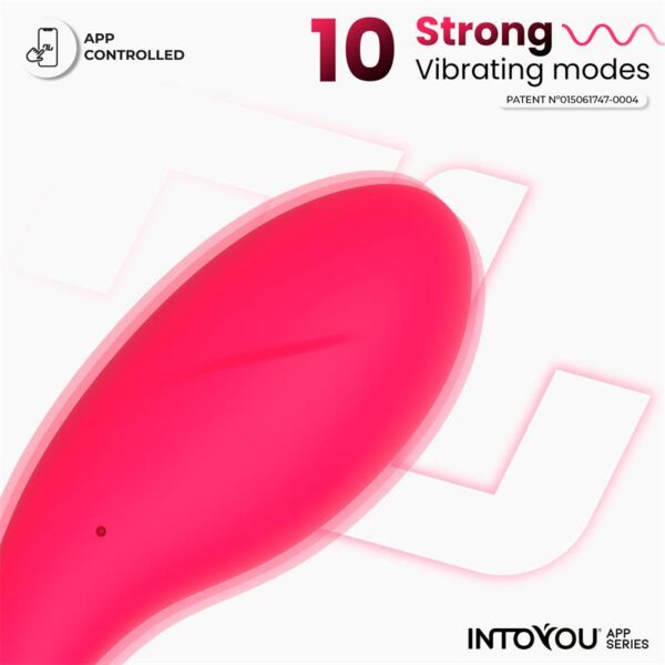 Bulby Vibrating Egg with App Dark Pink - Image 4