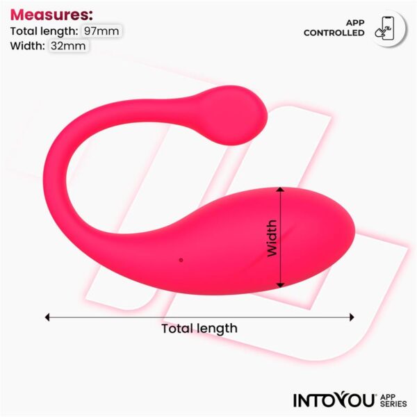 Bulby Vibrating Egg with App Dark Pink - Image 9