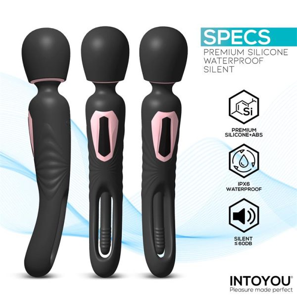 Lexy Vibrating Wand with Internal Flipping Tongue - Image 3