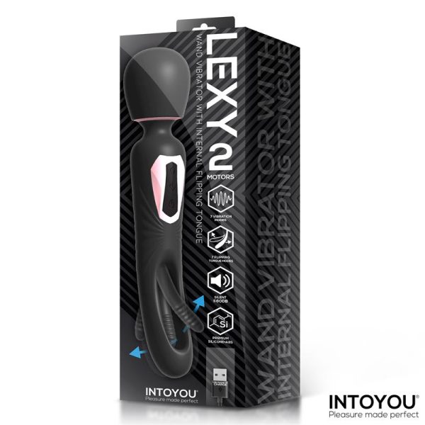Lexy Vibrating Wand with Internal Flipping Tongue - Image 7