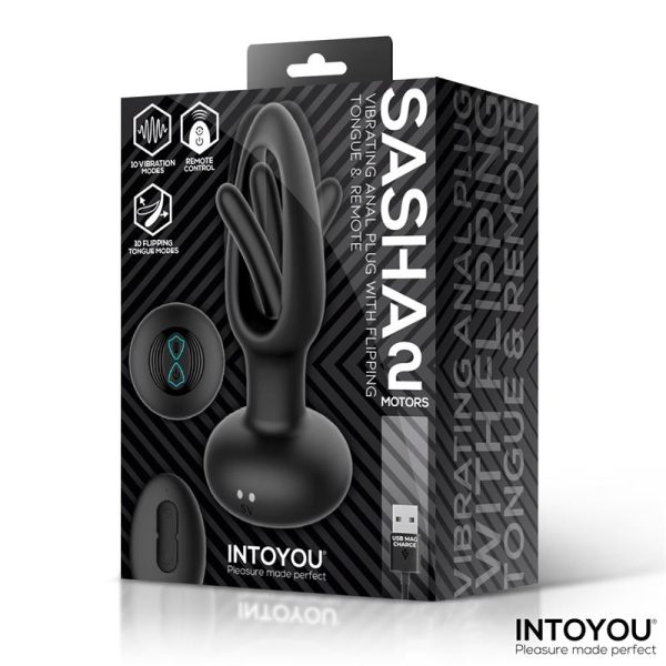 Sasha Vibrating Plug with Flipping Tongue and Remote Control - Image 8