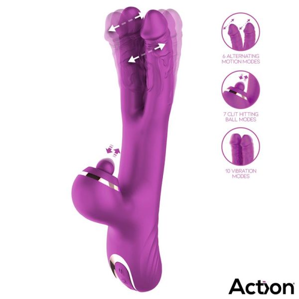Nico Vibe with Clit Hitting Ball and Alternating Dildos - Image 2