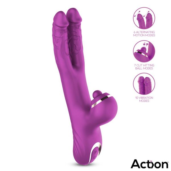 Nico Vibe with Clit Hitting Ball and Alternating Dildos - Image 6
