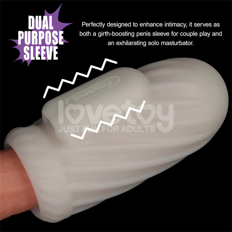 Knights Ring Vibrating Dual Purpose Sleeve - Image 3