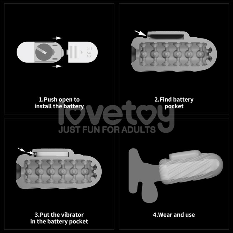 Knights Ring Vibrating Dual Purpose Sleeve - Image 16