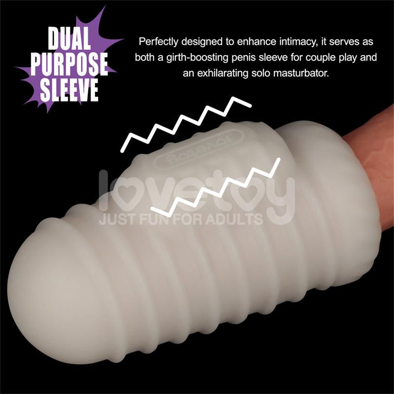 Knights Ring Vibrating Dual Purpose Sleeve Wavy - Image 2