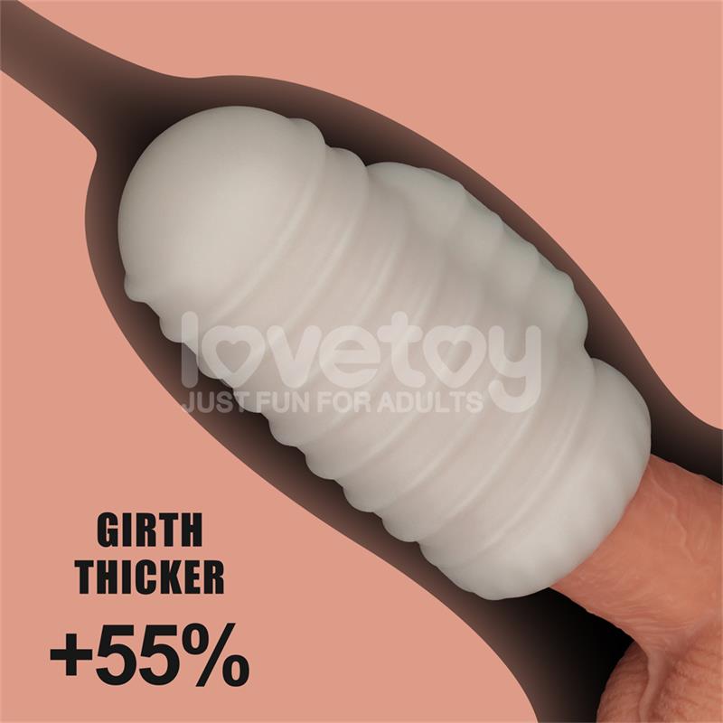 Knights Ring Vibrating Dual Purpose Sleeve Wavy - Image 17