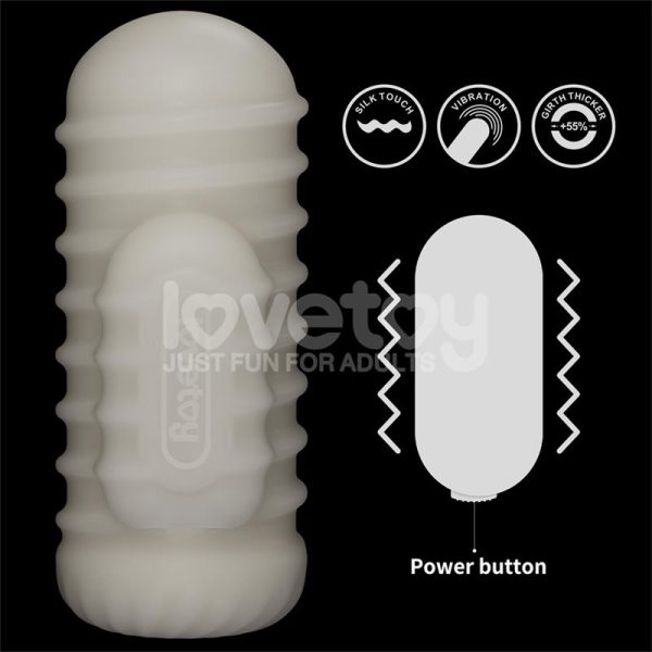 Knights Ring Vibrating Dual Purpose Sleeve Wavy - Image 21