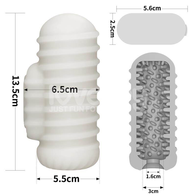 Knights Ring Vibrating Dual Purpose Sleeve Wavy - Image 23