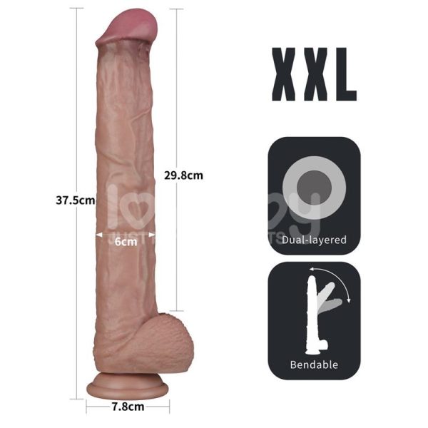 Dual Layered Bendable Dildo XXL 14,5 - Image 15