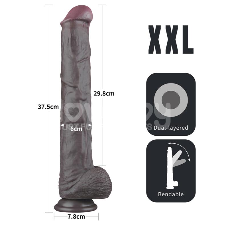 Dual Layered Bendable Dildo XXL 14,5 - Image 13