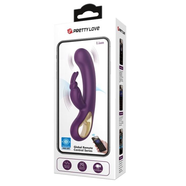 Liam G-Spot Vibrator Silicone with App Purple - Image 2